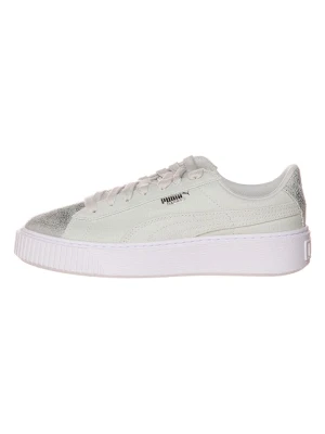 Puma Sneakersy "Basket Platform Canvas" w kolorze jasnozielonym rozmiar: 38,5