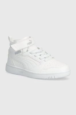 Puma sneakersy dziecięce Rebound V6 Mid AC+ PS kolor biały