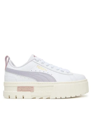 Puma Sneakersy Mayze Lth Jr 384527 33 Biały