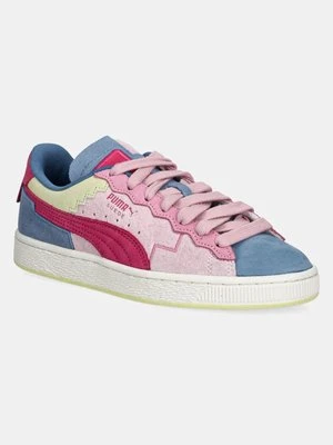 Puma sneakersy nubukowe SQUID GAME kolor różowy 399428