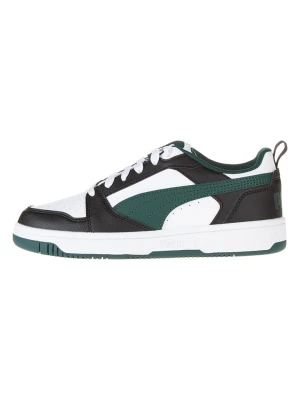 Puma Sneakersy "Rebound V6 Lo" w kolorze czarno-zielono-białym rozmiar: 35,5