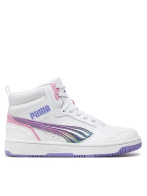 Puma Sneakersy Rebound V6 Mid Bouncy Sky Jr 398725 01 Biały