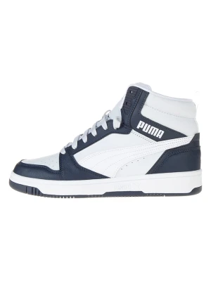 Puma Sneakersy "Rebound V6 Mid" w kolorze biało-granatowym rozmiar: 38,5