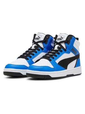 Puma Sneakersy "Rebound V6 Mid" w kolorze niebiesko-białym rozmiar: 38, 5