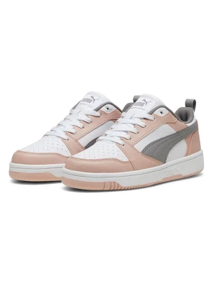 Puma Sneakersy "Rebound v6" w kolorze szaro-biało-jasnoróżowym rozmiar: 37,5