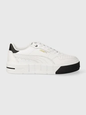 Puma sneakersy skórzane Cali Court Lth Wns kolor biały 393802