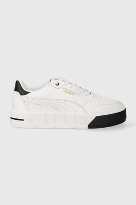 Puma sneakersy skórzane Cali Court Lth Wns kolor biały 393802