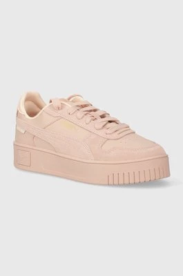 Puma sneakersy skórzane Carina Street SD kolor różowy 395093
