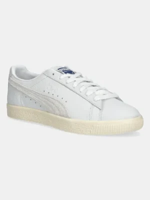 Puma sneakersy skórzane Clyde Laundry Boys II męskie kolor szary 401043