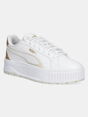 Puma sneakersy skórzane Karmen II damskie kolor biały 401614