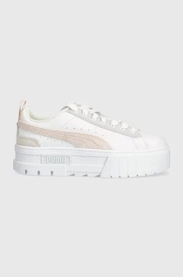 Puma sneakersy skórzane Mayze Mix Wns kolor biały 387468