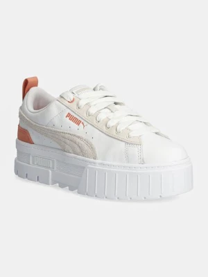 Puma sneakersy skórzane Mayze Mix Wns kolor biały
