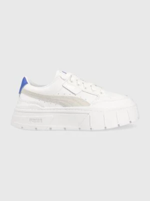 Puma sneakersy skórzane  Mayze Stack Wns kolor biały 384363