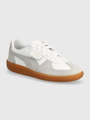 Puma sneakersy skórzane Palermo kolor szary 396464