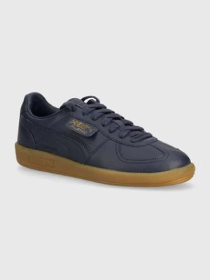 Puma sneakersy skórzane Palermo Premium kolor granatowy 397246