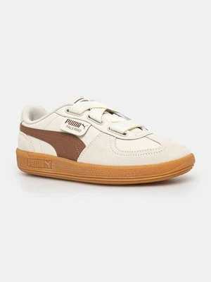 Puma sneakersy skórzane Palermo Wide Lace SD kolor beżowy 402109