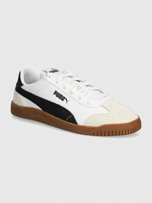 Puma sneakersy skórzane Puma Club 5v5 SD kolor biały 395104