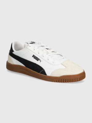 Puma sneakersy skórzane Puma Club 5v5 SD kolor biały 395104