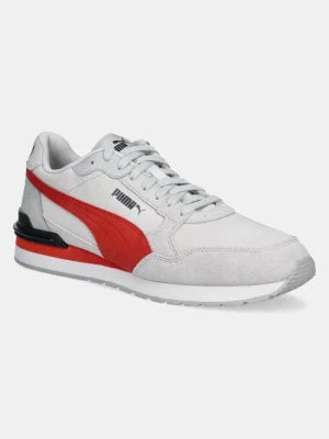 Puma sneakersy skórzane ST Runner v4 SD męskie kolor szary 399665