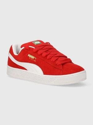 Puma sneakersy skórzane Suede XL kolor czerwony 395205