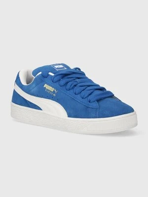 Puma sneakersy skórzane Suede XL kolor niebieski 395205