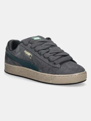 Puma sneakersy skórzane Suede XL kolor szary 395205