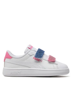 Puma Sneakersy Smash 3.0 L Glitter Velcro V Inf 395610-01 Biały