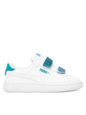 Puma Sneakersy Smash 3.0 L Glitter Velcro V Inf 395610 08 Biały
