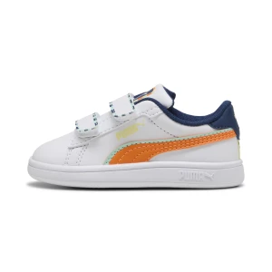 PUMA Sneakersy Smash 3.0 Playdate dla małych dzieci, Buty, Biały,