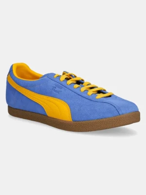 Puma sneakersy zamszowe Brasil męskie kolor niebieski 401048