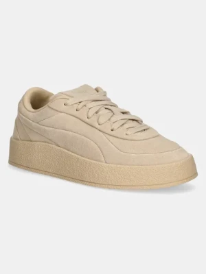 Puma sneakersy zamszowe CA Luxe Elevated damskie kolor beżowy 401356