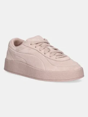 Puma sneakersy zamszowe CA Luxe Elevated damskie kolor pomarańczowy 401356