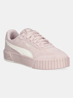 Puma sneakersy zamszowe Carina Mia SD damskie kolor różowy 402638