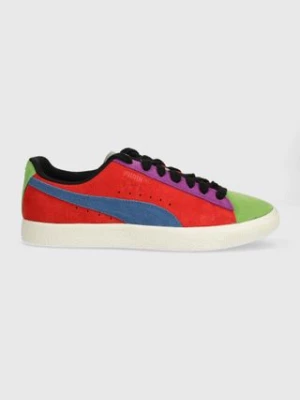 Puma sneakersy zamszowe Clyde Culture kolor biały