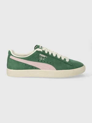 Puma sneakersy zamszowe Clyde OG zielony