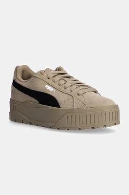 Puma sneakersy zamszowe Karmen II kolor zielony 397457