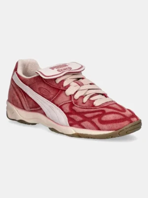 Puma sneakersy zamszowe King Indoor The NeverWorn V kolor różowy 402250