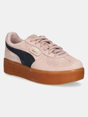 Puma sneakersy zamszowe Palermo Elevata Wns kolor różowy 399348