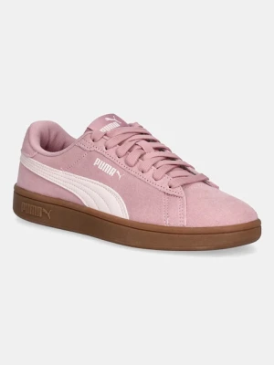 Puma sneakersy zamszowe PUMA Smash 3.0 męskie kolor różowy 390984