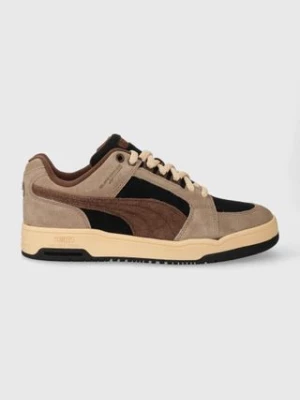 Puma sneakersy zamszowe Slipstream Lo Texture kolor brązowy 393131