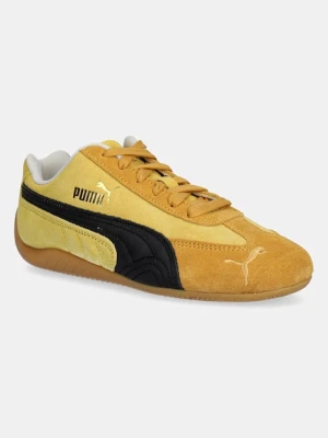 Puma sneakersy zamszowe Speedcat damskie kolor żółty 406329