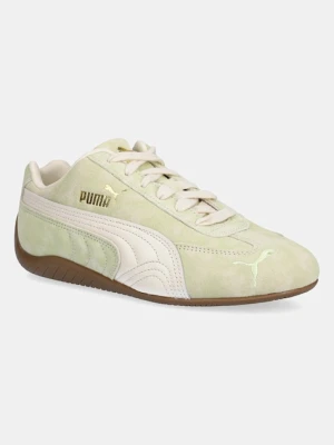 Puma sneakersy zamszowe Speedcat Faded damskie kolor zielony 403688