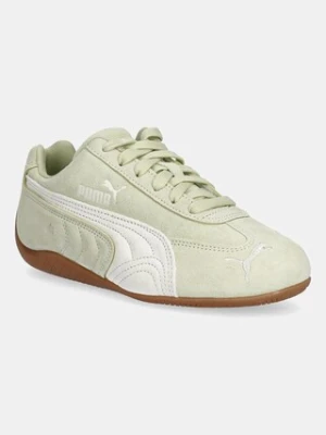 Puma sneakersy zamszowe Speedcat OG kolor zielony 398846