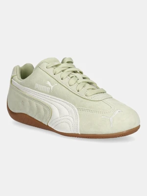 Puma sneakersy zamszowe Speedcat OG kolor zielony 398846
