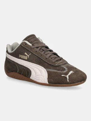 Puma sneakersy zamszowe Speedcat Wine Club Wns damskie kolor brązowy 402562