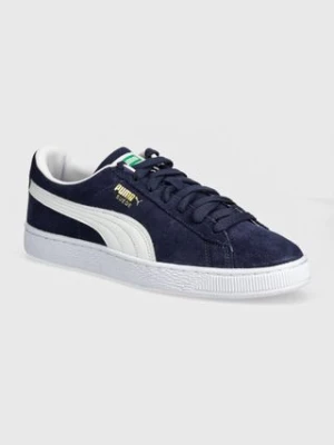 Puma sneakersy zamszowe Suede Classic kolor granatowy 399781