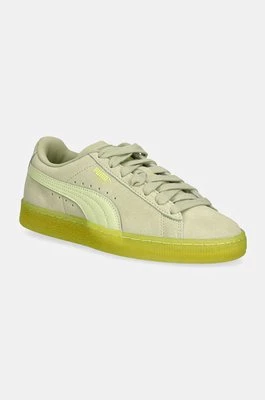 Puma sneakersy zamszowe Suede Classic Translucent kolor zielony 398818