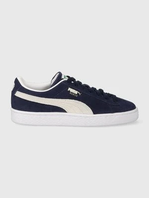 Puma sneakersy zamszowe Suede Classic XXI kolor granatowy 374915