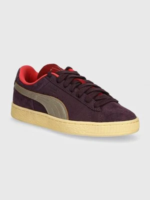 Puma sneakersy zamszowe Suede Play Paris kolor fioletowy 398190