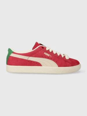 Puma sneakersy zamszowe Suede VTG Origins kolor czerwony